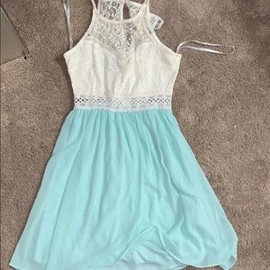 Light Teal lace dress